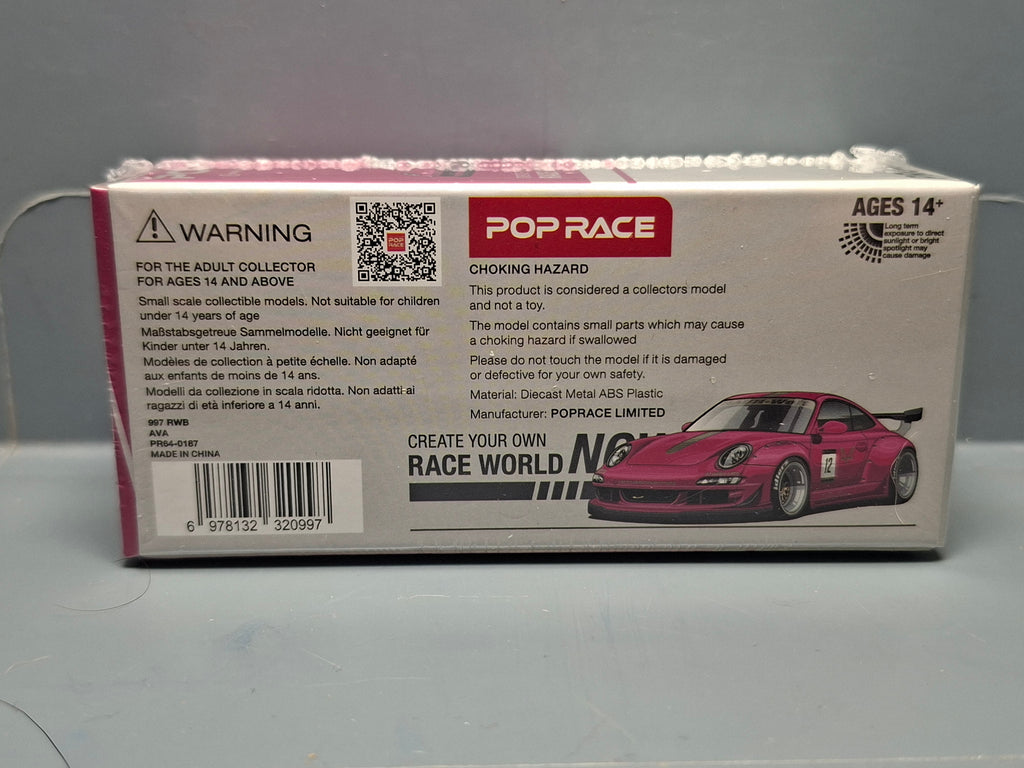 Pop Race 1/64 Porsche 997 RWB N° 187 (NP37)