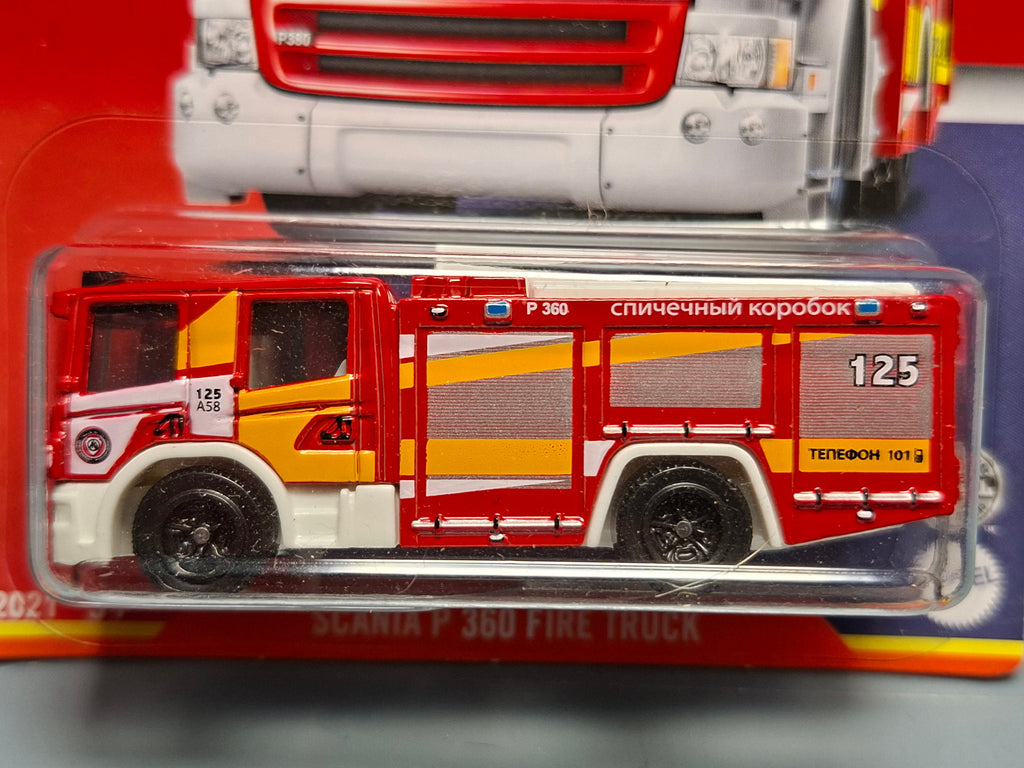 Matchbox série Global Scania P 360 fire truck  (NP50)