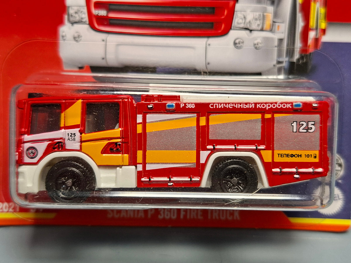 Matchbox série Global Scania P 360 fire truck  (NP50)