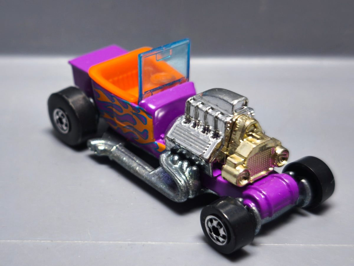 Hot Wheels 1991 Park'n plates  T-bucket version tampo et intérieur orange  (A30)
