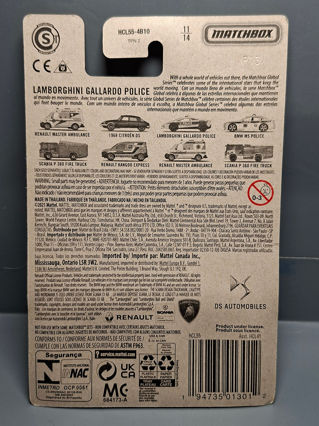 Matchbox série Global Lamborghini gallardo police   (NP50)