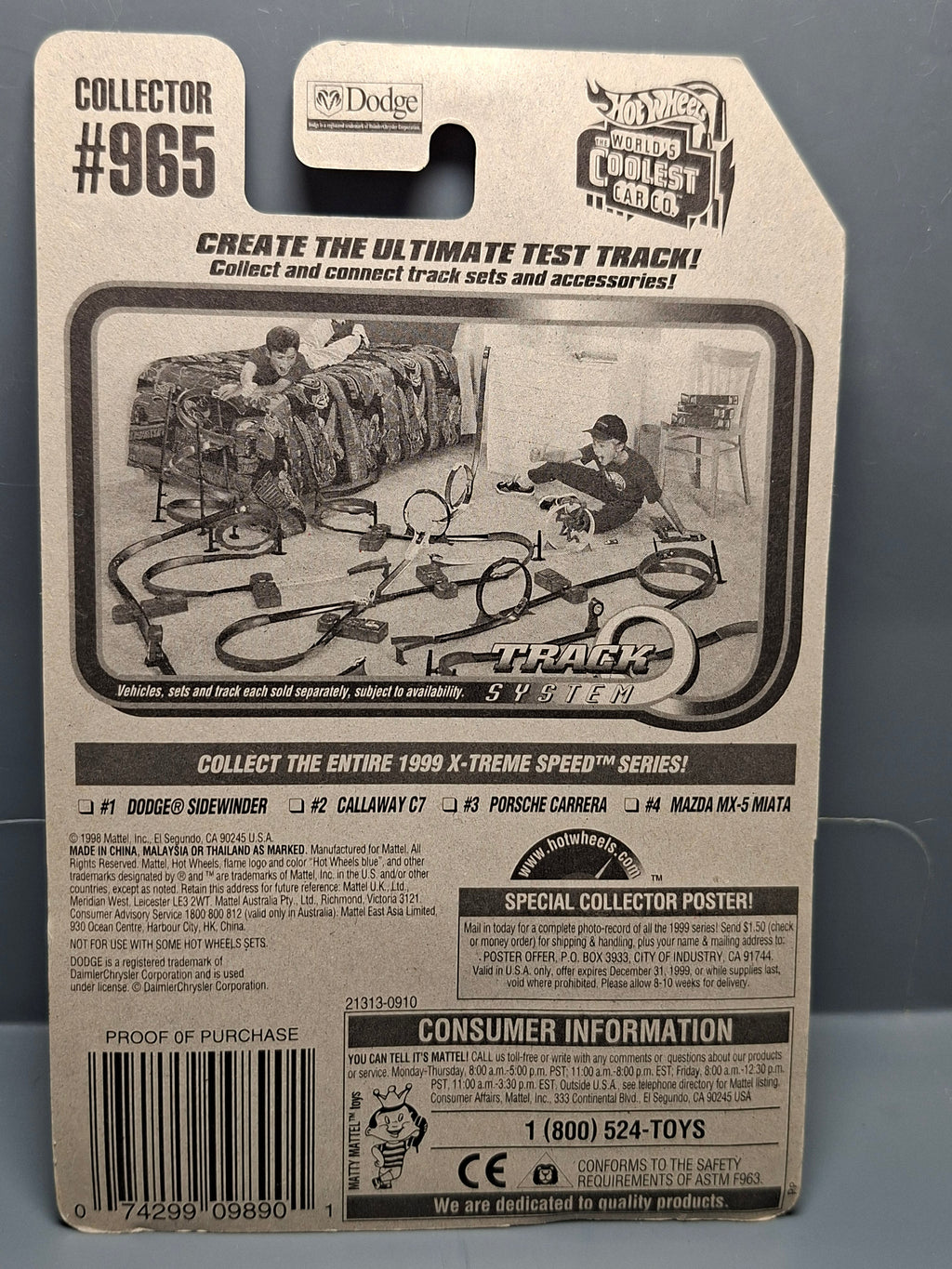 Hot Wheels Dodge sidewinder  1999-965 (NP38)