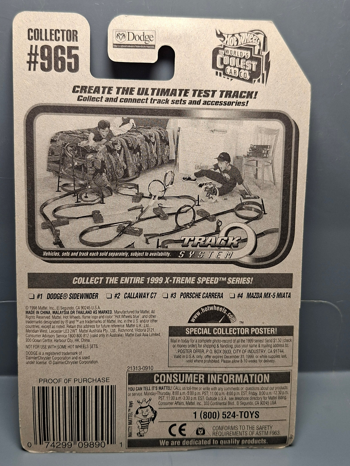 Hot Wheels Dodge sidewinder  1999-965 (NP38)