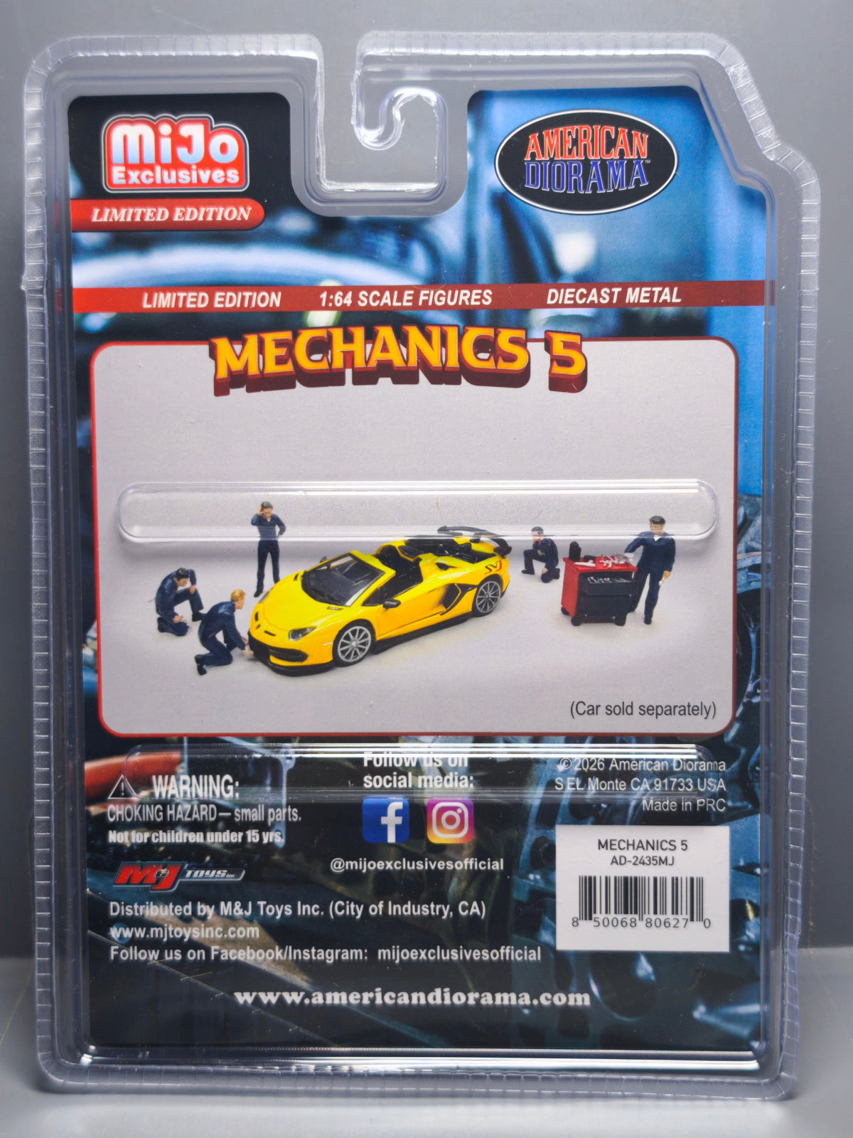 American Diorama 1/64 Mechanics 5 Figure Set (NG02)