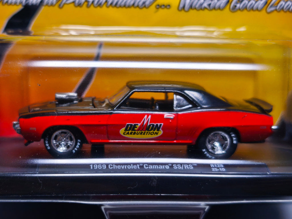 M2 Machines 2025 auto drivers R128 Demon 1969 Chevrolet Camaro SS/RS (NG05)