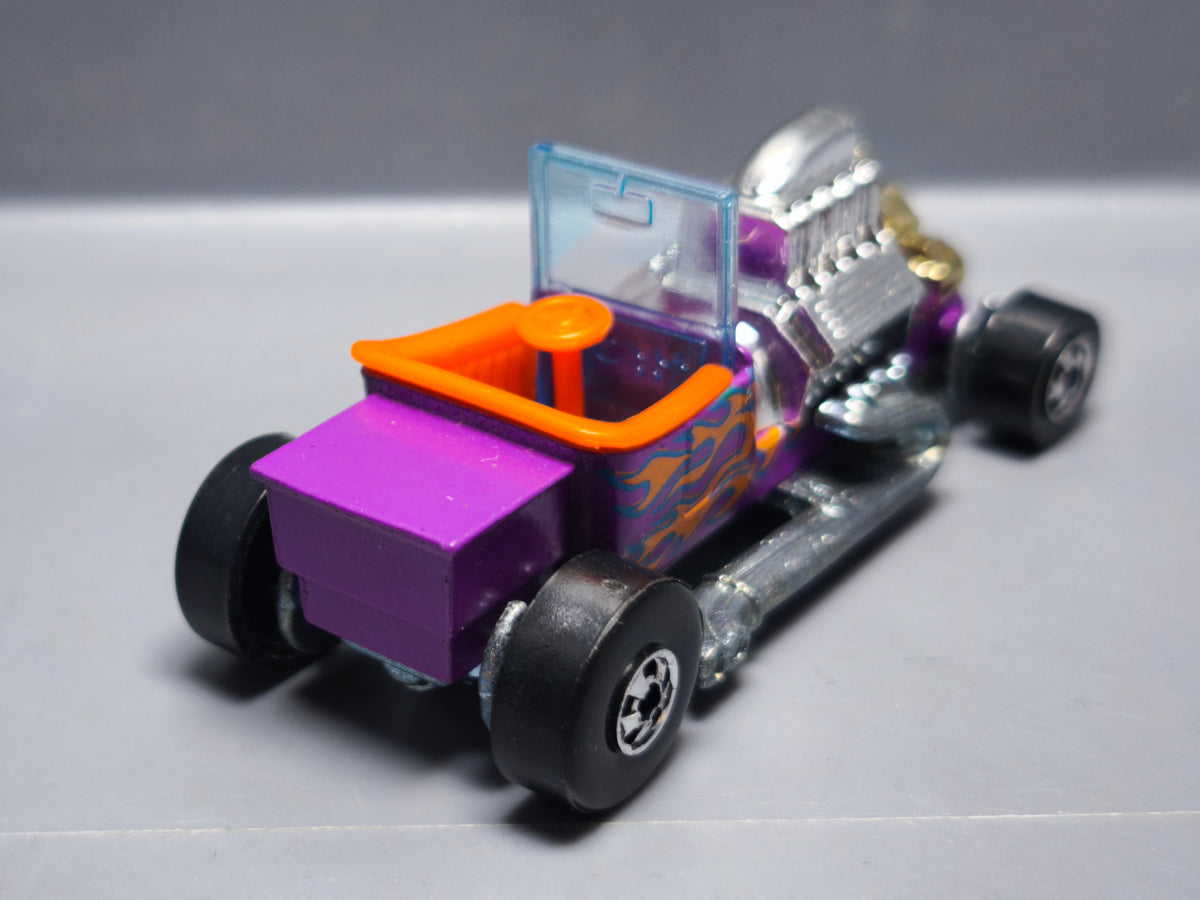 Hot Wheels 1991 Park'n plates  T-bucket version tampo et intérieur orange  (A30)