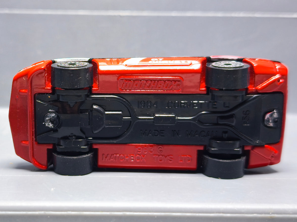 Matchbox 1984 superfast  84 corvette version lace wheels   (A06)
