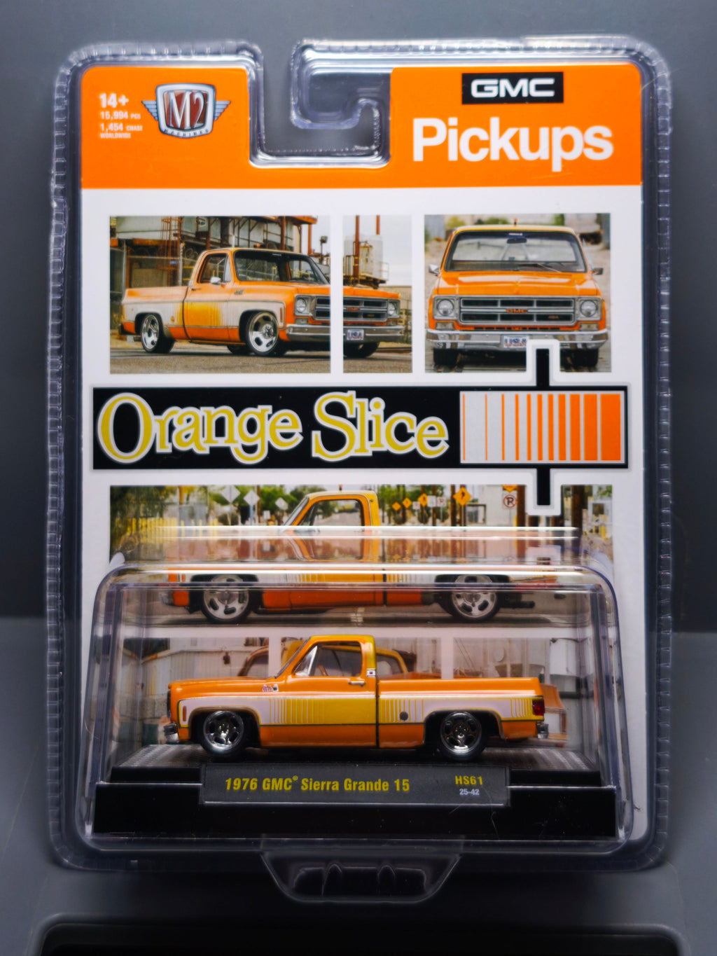 M2 Machines 1976 GMC Sierra Grande 15 Orange Slice(NG10)