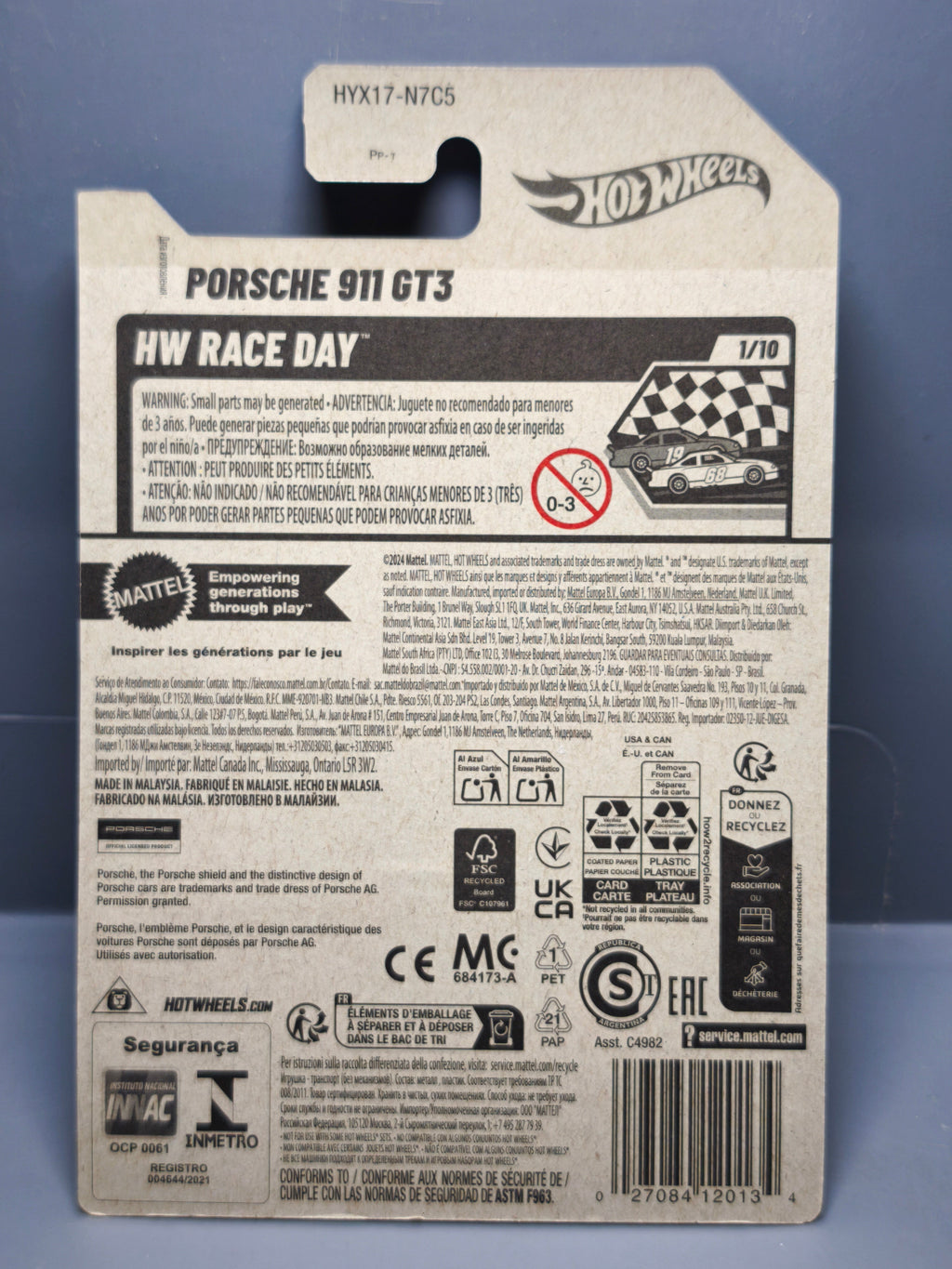 Hot Wheels Porsche 911 GT3 2025-074 (NP09)