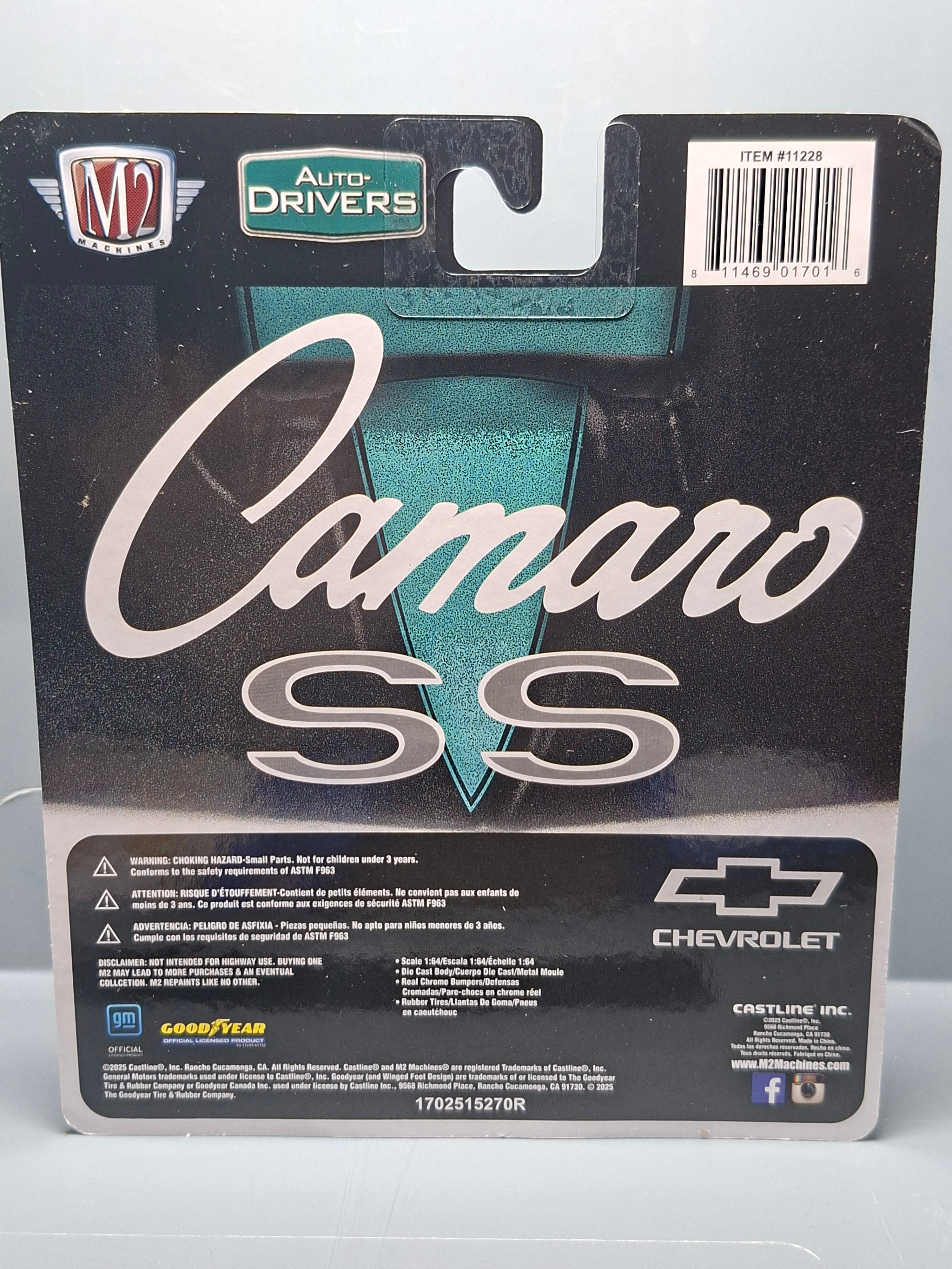 M2 Machines 2025 auto drivers R133 1969 Chevrolet Camaro ss/rs 396 (NG10)