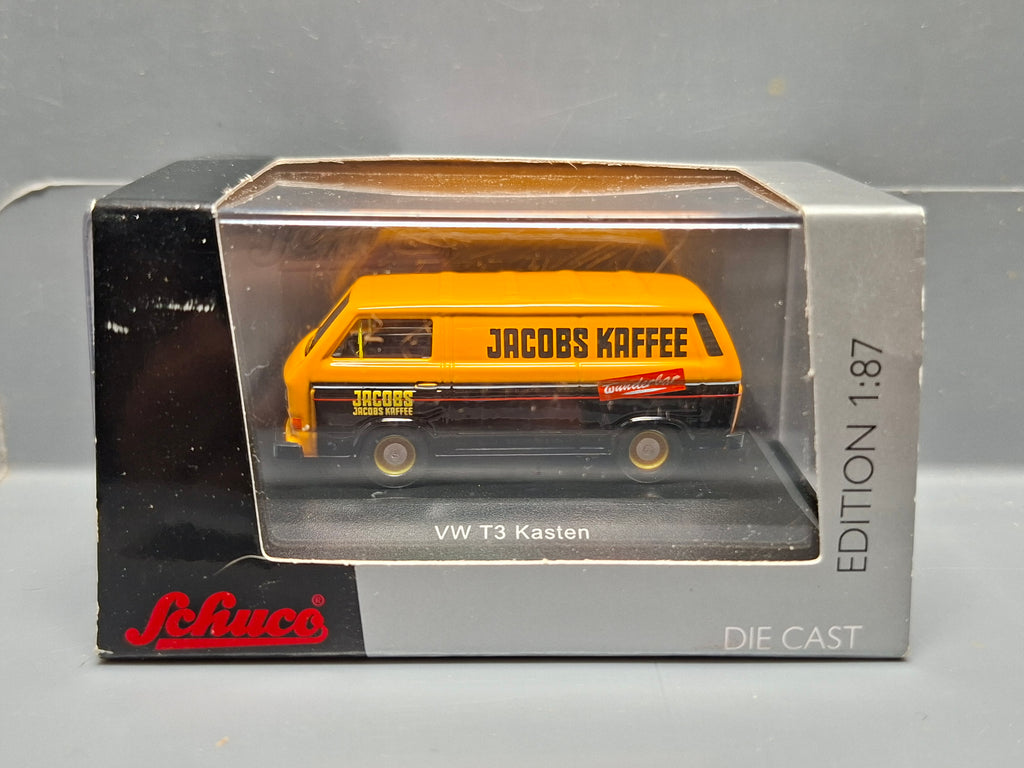 Schuco 1/87 Volkswagen T3 kasten Jacob kafee  (NP31)