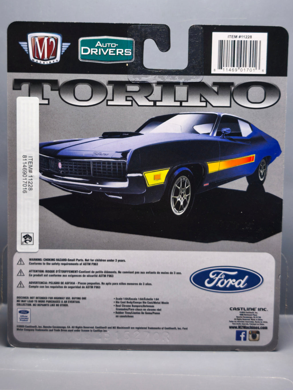 M2 Machines 2025 auto drivers R126 1970 Ford Torino GT 429 SCJ (NG06)