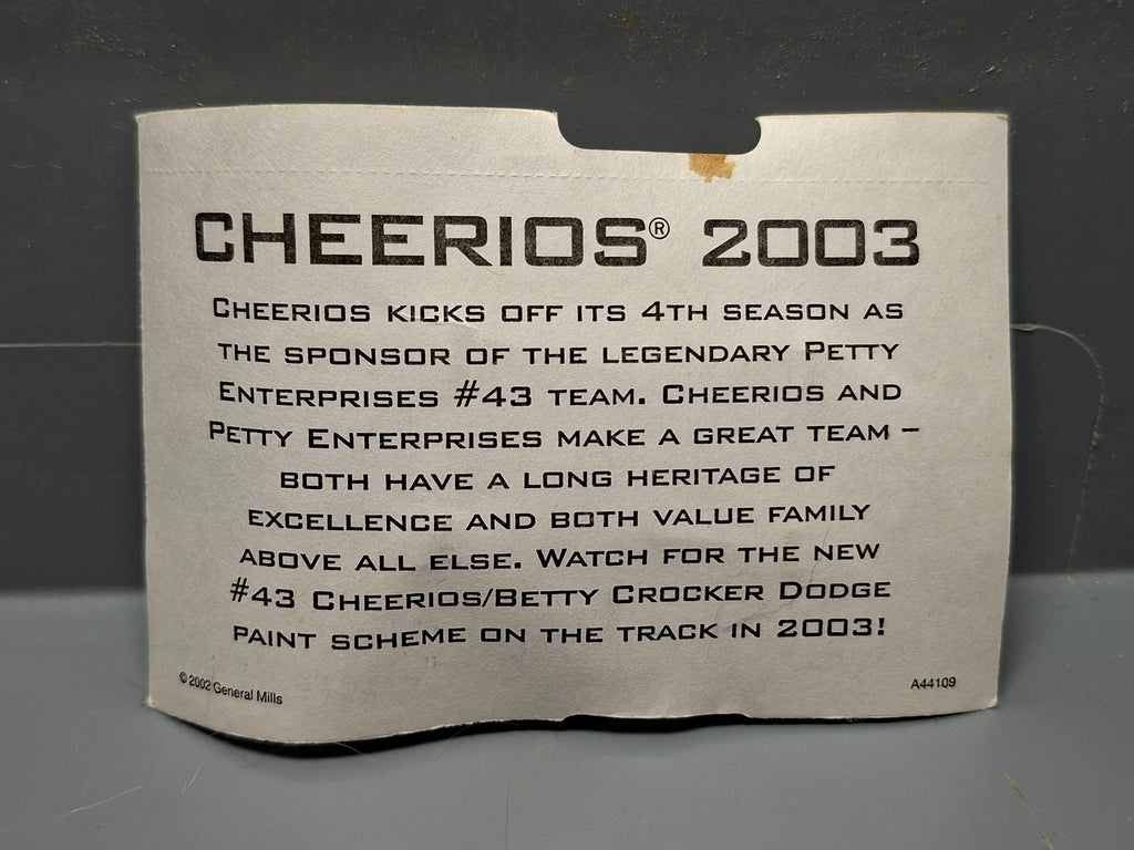 2003 promo cheerios  Dodge charger petty team   (NP31)