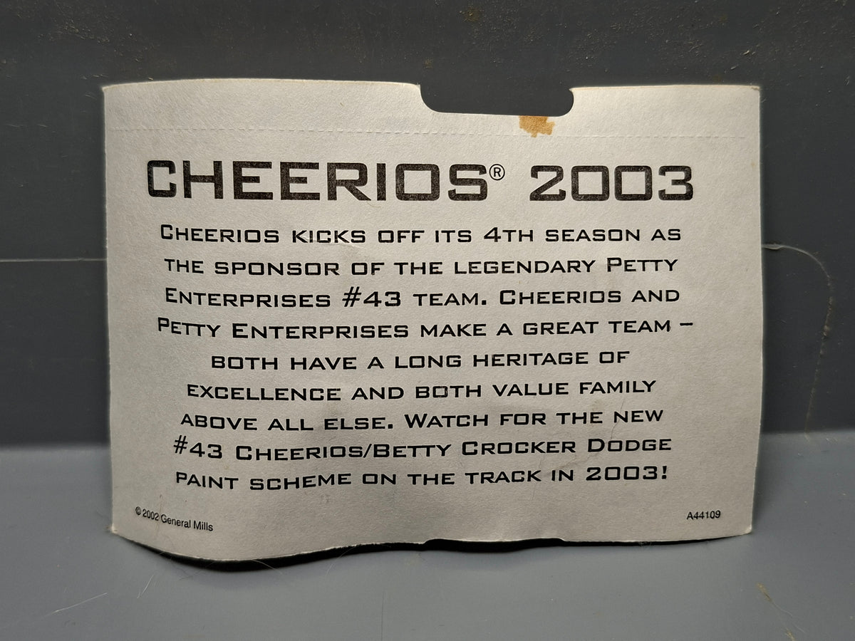 2003 promo cheerios  Dodge charger petty team   (NP31)