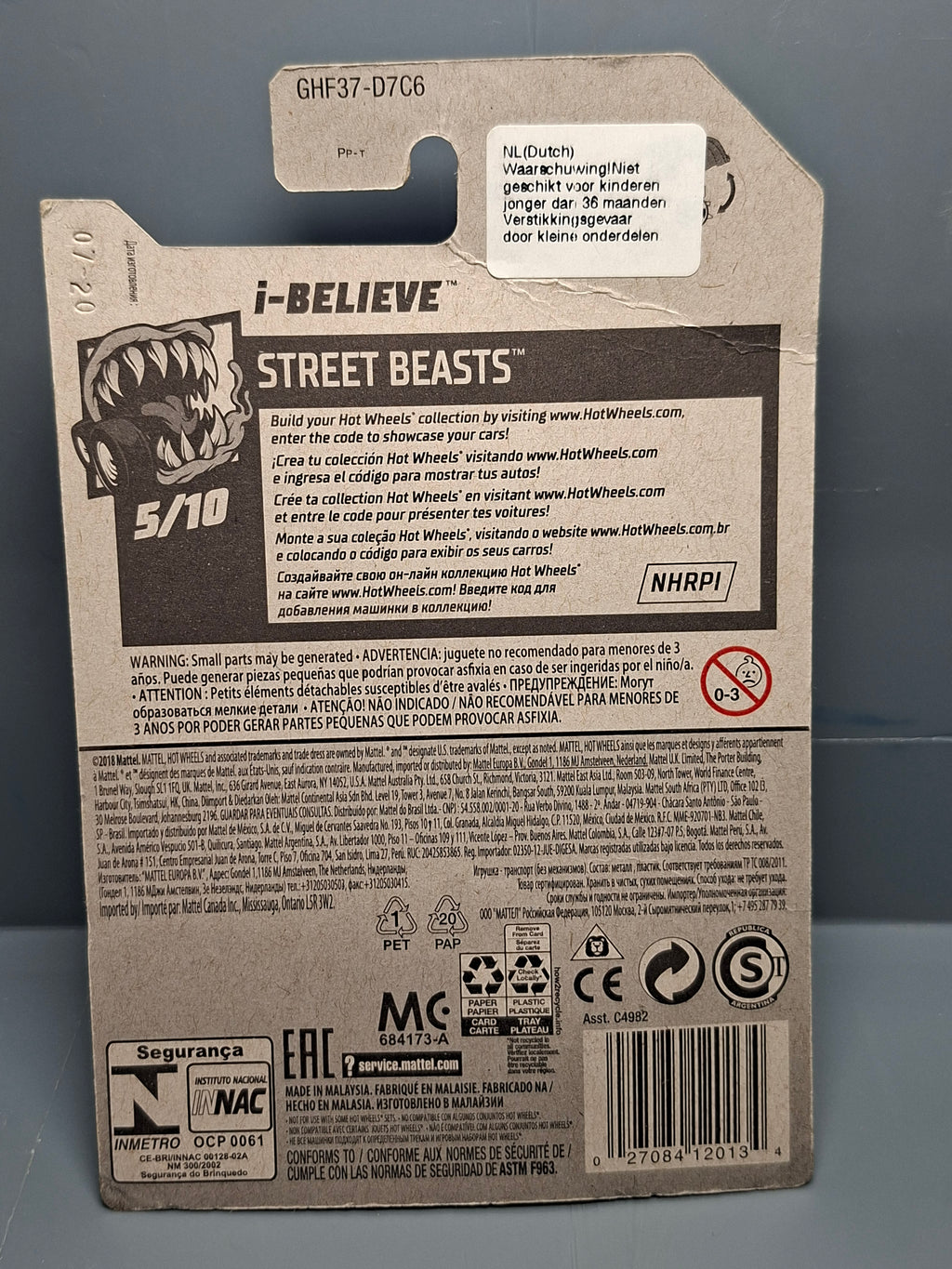 Hot Wheels I-Believe 2020-117 bulle fendue   (NP22)